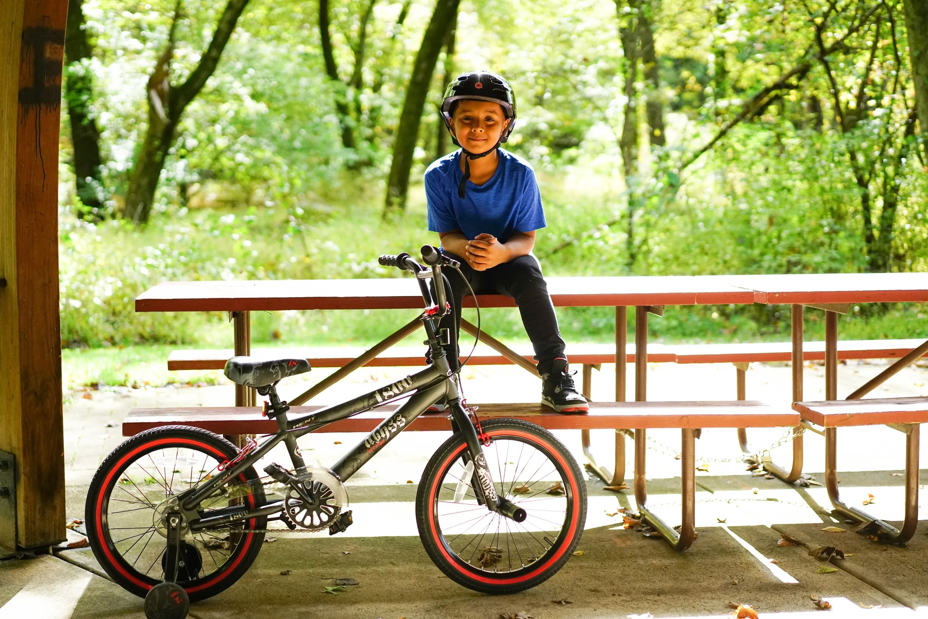 18" Abyss BMX Bike w/ Front Pegs and Training Wheels, Ages 6-9
