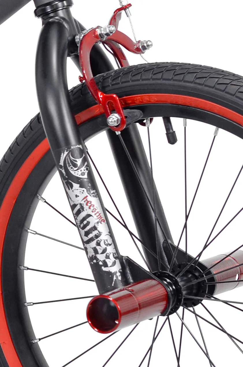18" Abyss BMX Bike w/ Front Pegs and Training Wheels, Ages 6-9