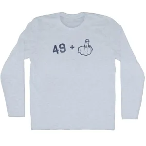 49   Middle Finger Adult Tri-Blend Long Sleeve T-shirt