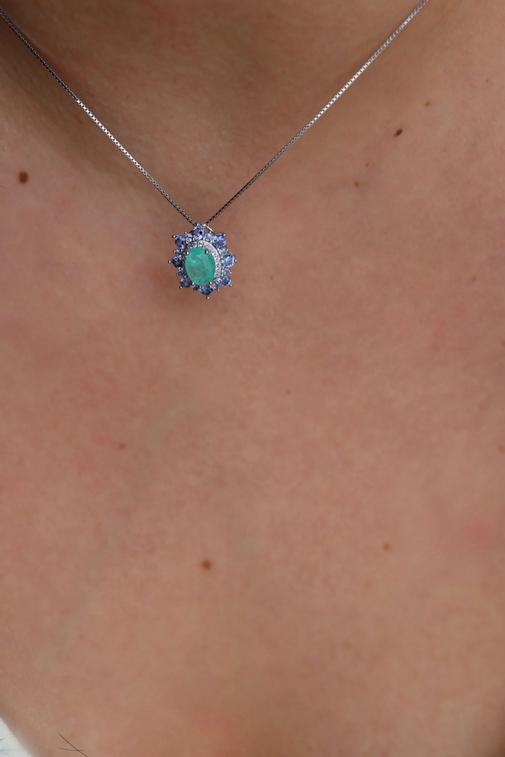Azure Waters Zirconia Necklace