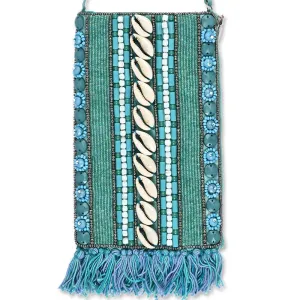 Bamboo Trading Co. Boho Cowrie Shell Club Bag