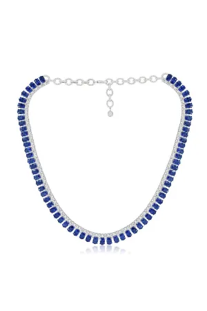 Blue Sapphire Statement Necklace