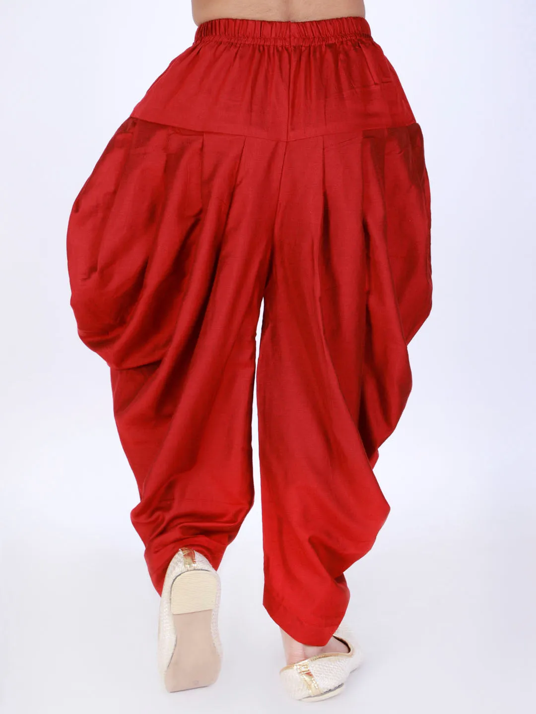 Boy's Maroon Dhoti - Vastramay Boys