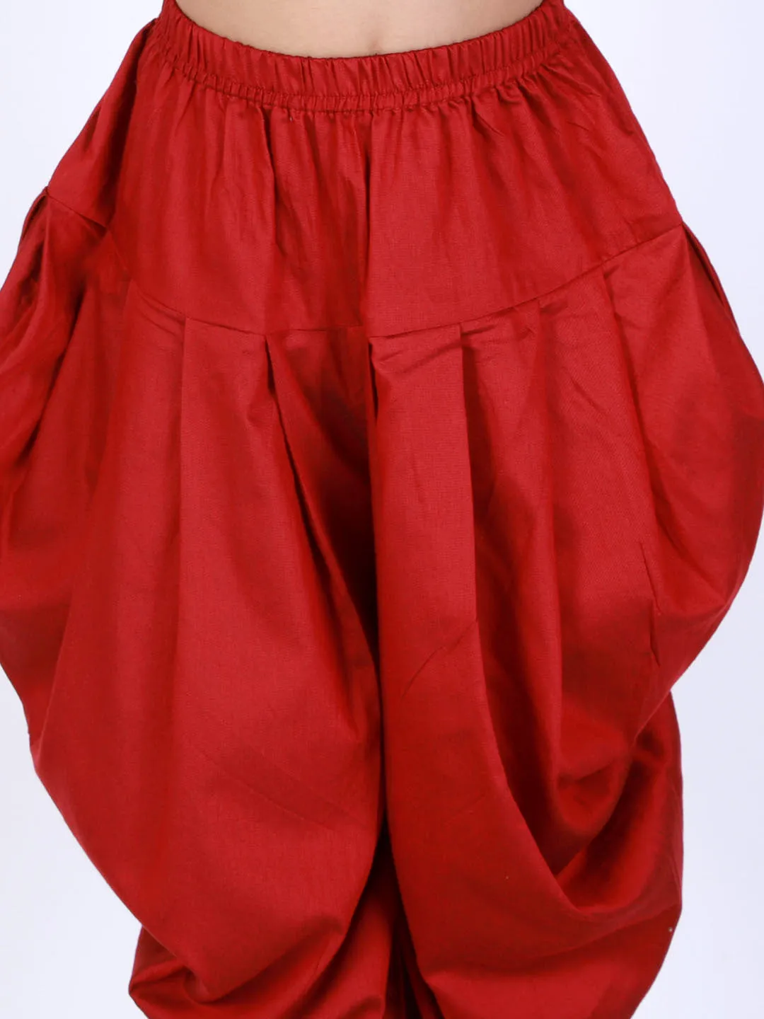 Boy's Maroon Dhoti - Vastramay Boys