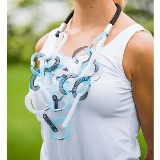 Christina Brampti Net Tubes w/ Aluminum Tubes Necklace