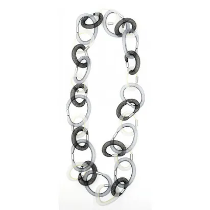 Christina Brampti Net Tubes w/ Aluminum Tubes Necklace