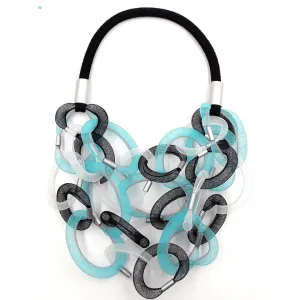 Christina Brampti Net Tubes w/ Aluminum Tubes Necklace