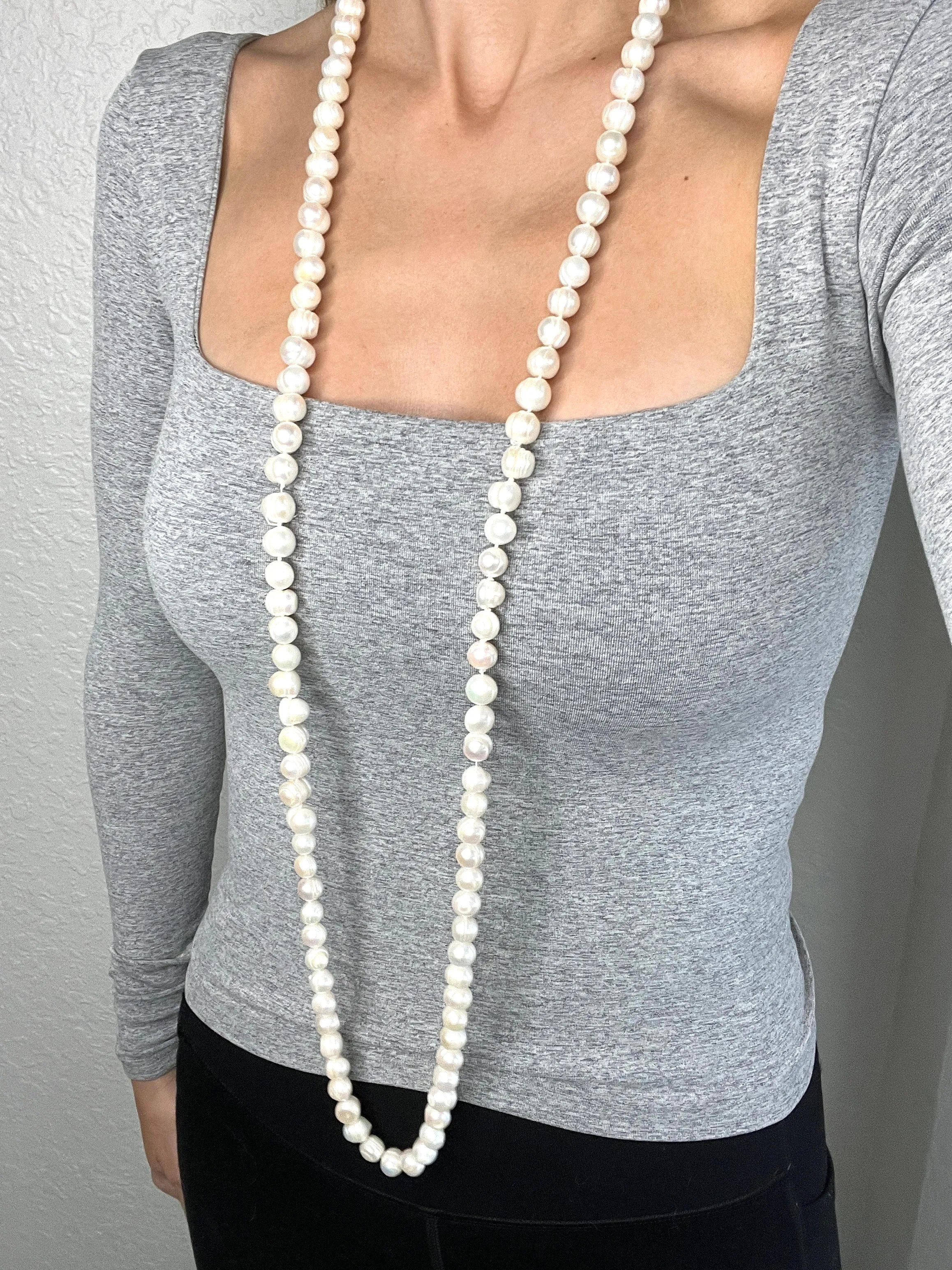 Classic Pearl Long Necklace
