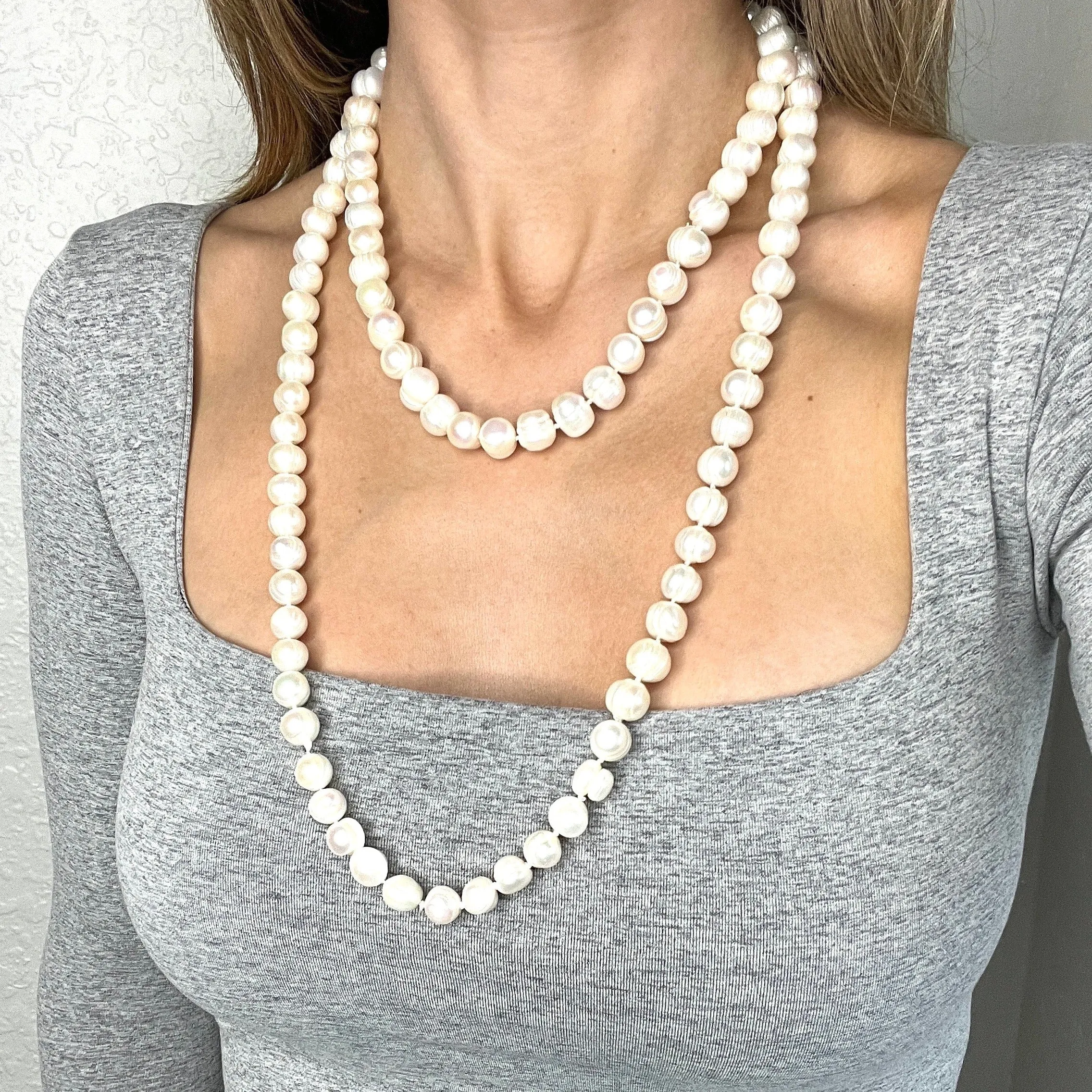 Classic Pearl Long Necklace
