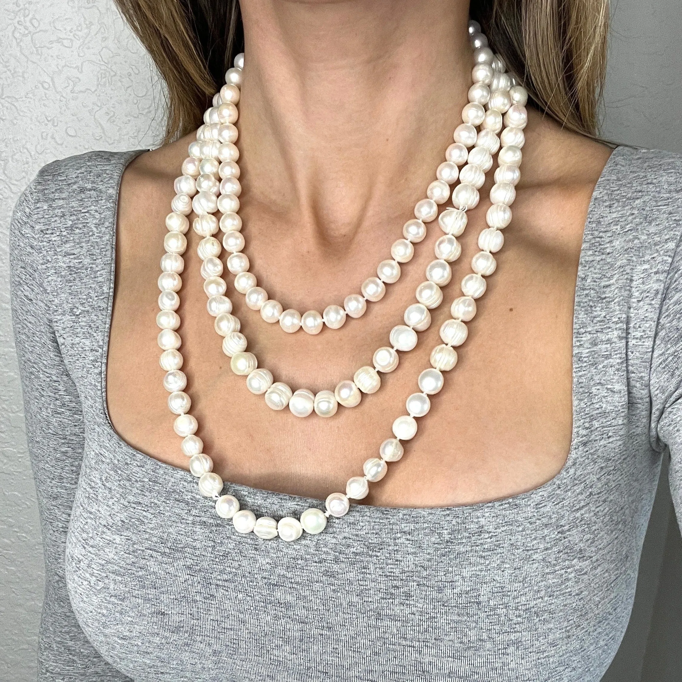 Classic Pearl Long Necklace