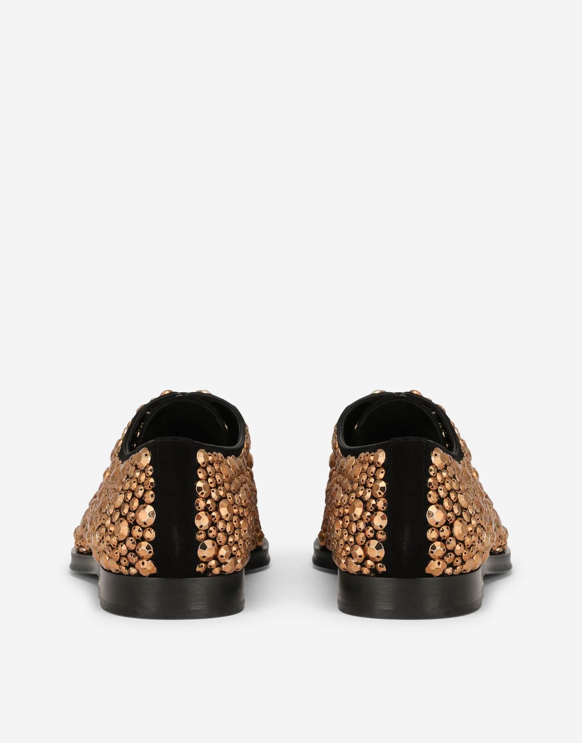Crystal Embroidered Derby Shoes