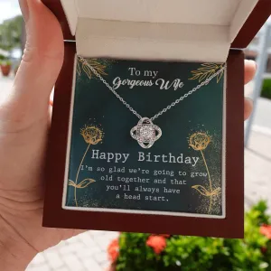 Eternal Love Knot Necklace: A Timeless Birthday Treasure for Your Wife