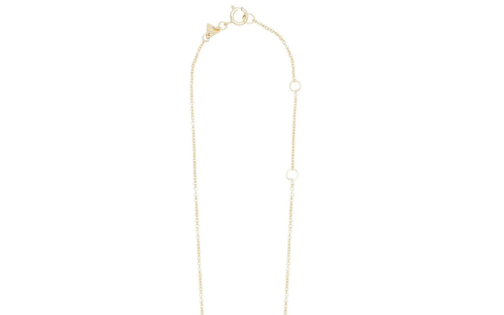 Flotadora Necklace in Yellow Gold and Bubblegum Pink Enamel