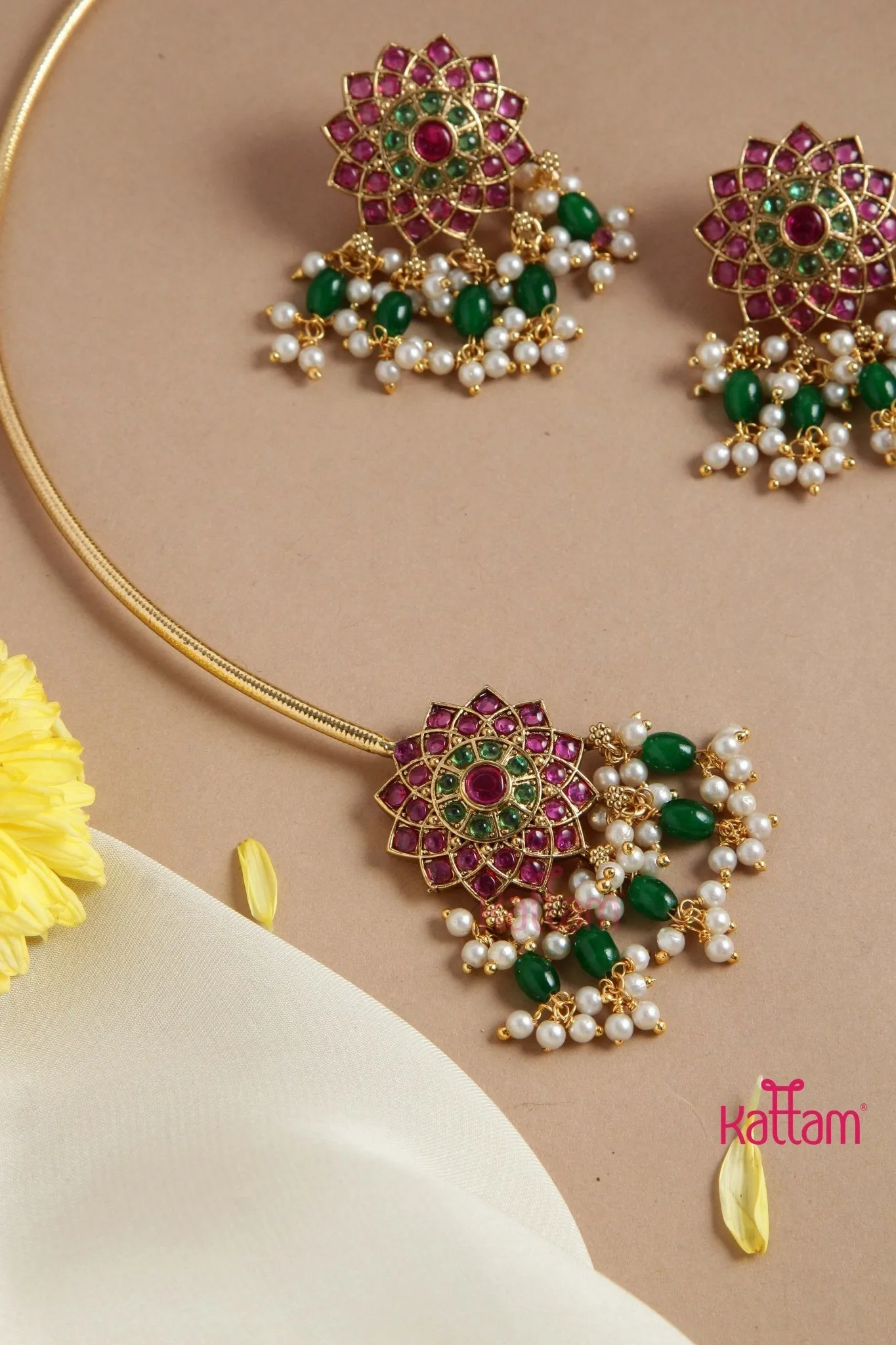 Flower Kemp Bluetooth Neckband Pattern Necklace