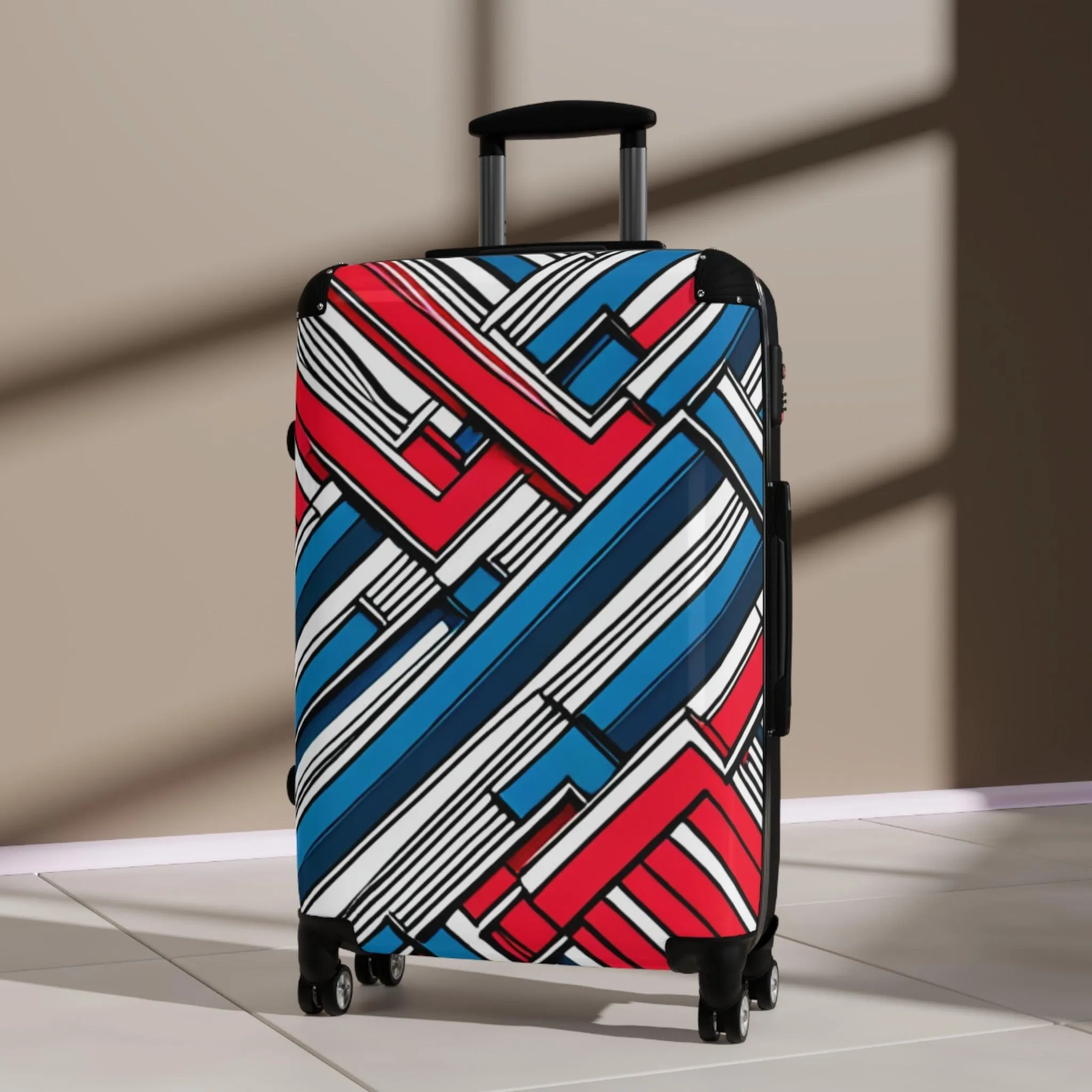 Geometric Patriot Suitcase