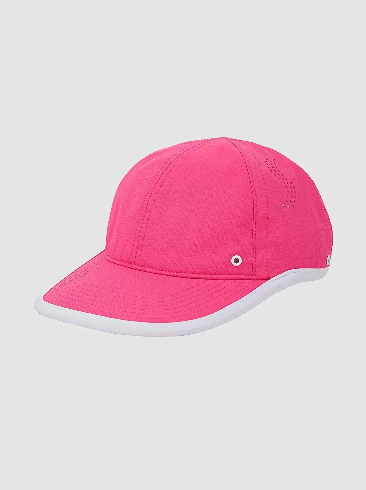 Ladies Solid Pink and white Active Hat