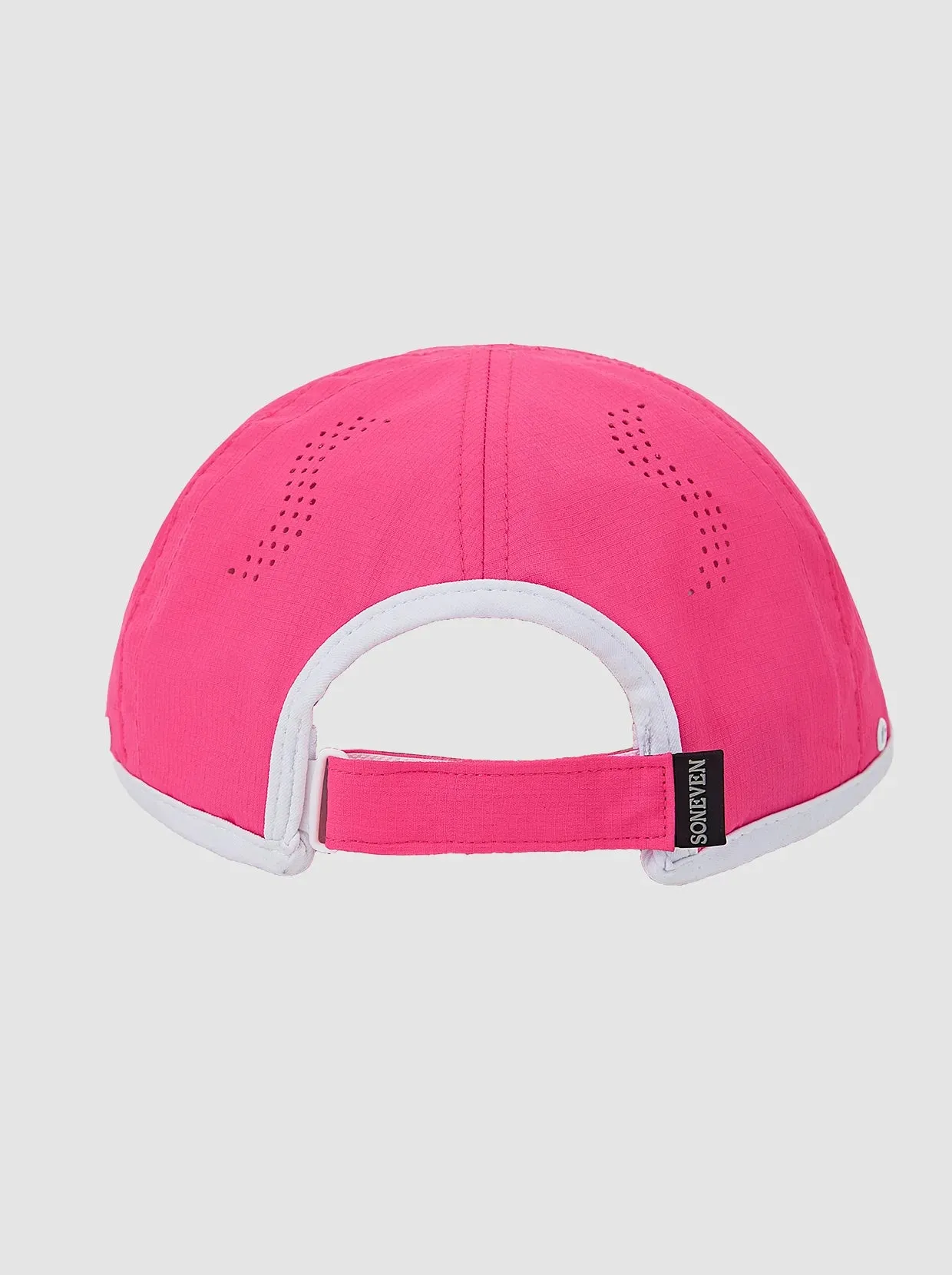 Ladies Solid Pink and white Active Hat