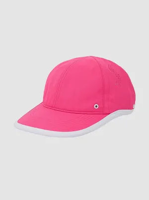 Ladies Solid Pink and white Active Hat