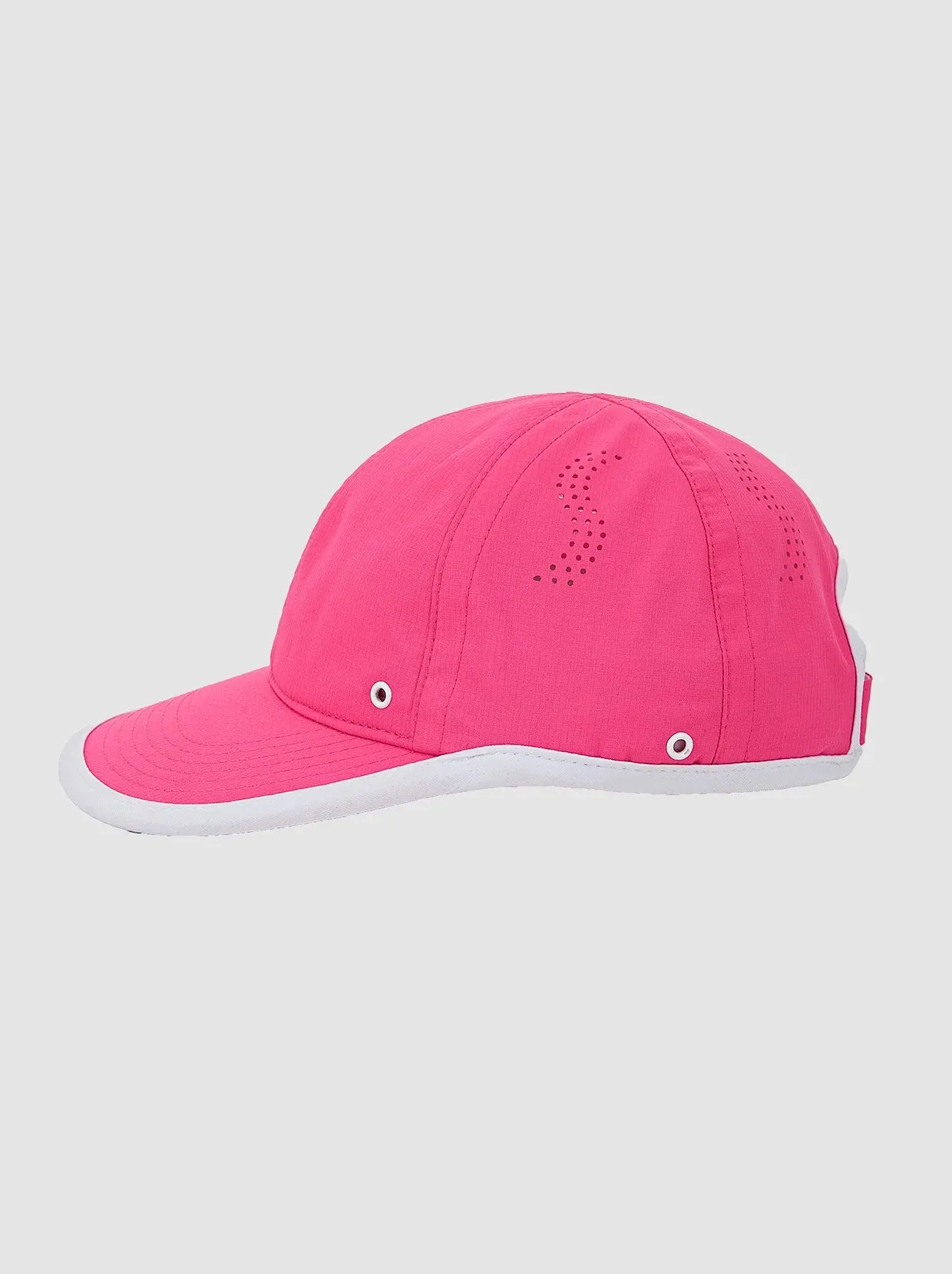 Ladies Solid Pink and white Active Hat