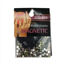 Magnetic Rhinestone Olive Large 100 pcs