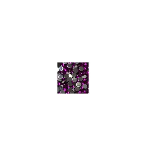 Magnetic Rhinestone Round Fuchsia Large 100 pcs