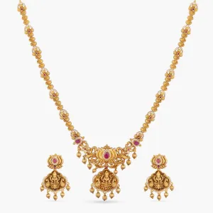 Mrinali Antique Long Necklace Set