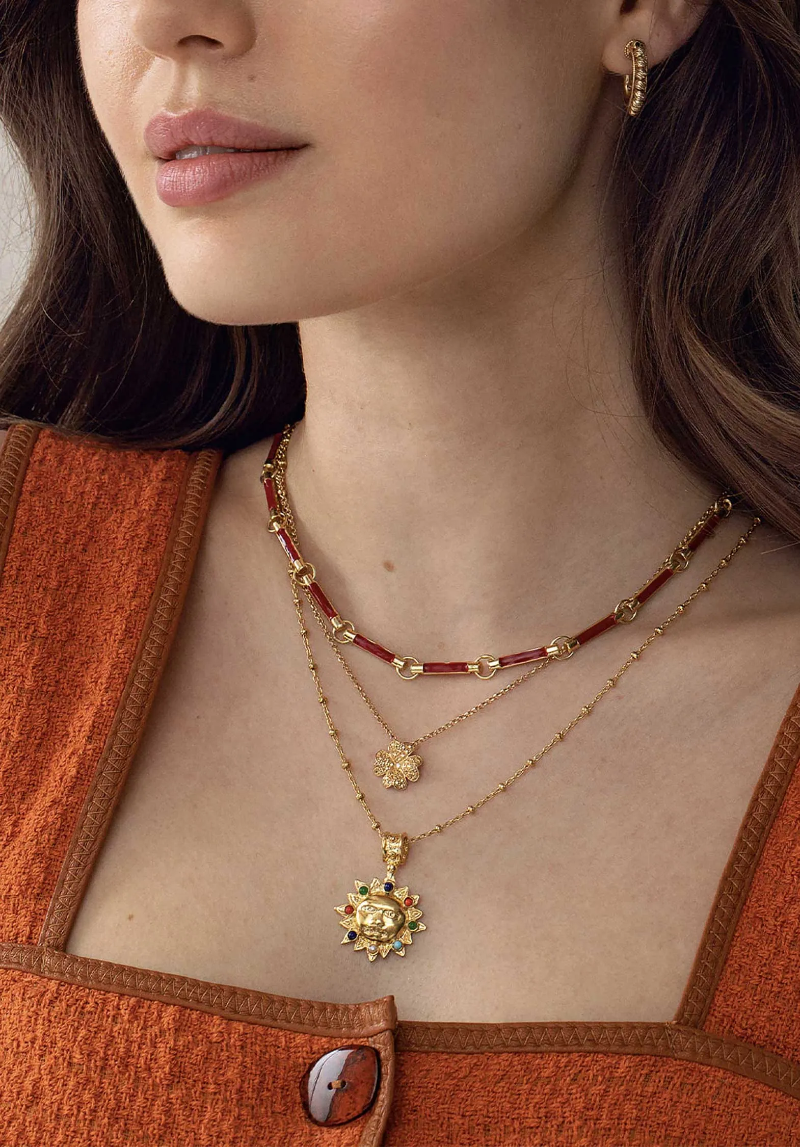 Necklace Carmenta Neck Red