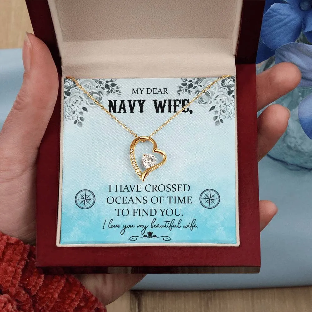 Ocean of Love Necklace: A Timeless Tribute to the Navy Wife's Enduring Love