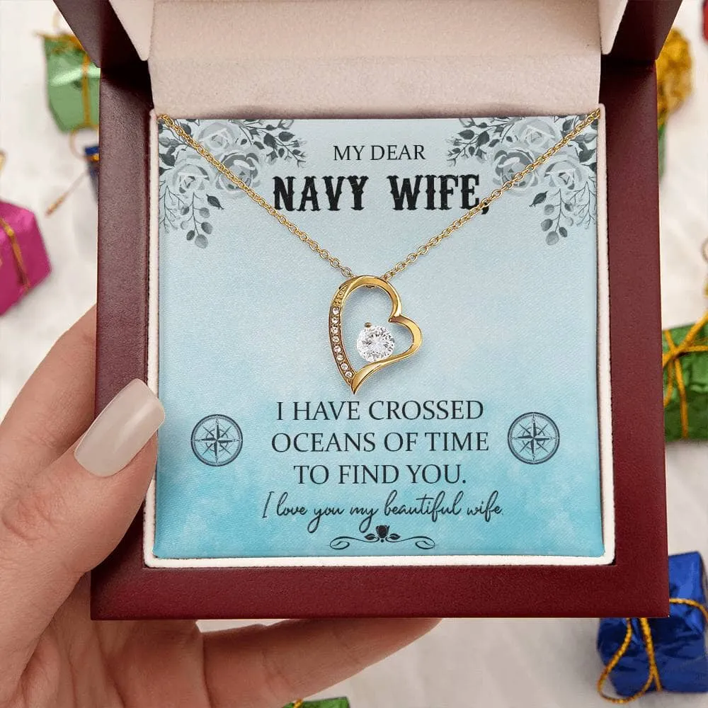 Ocean of Love Necklace: A Timeless Tribute to the Navy Wife's Enduring Love