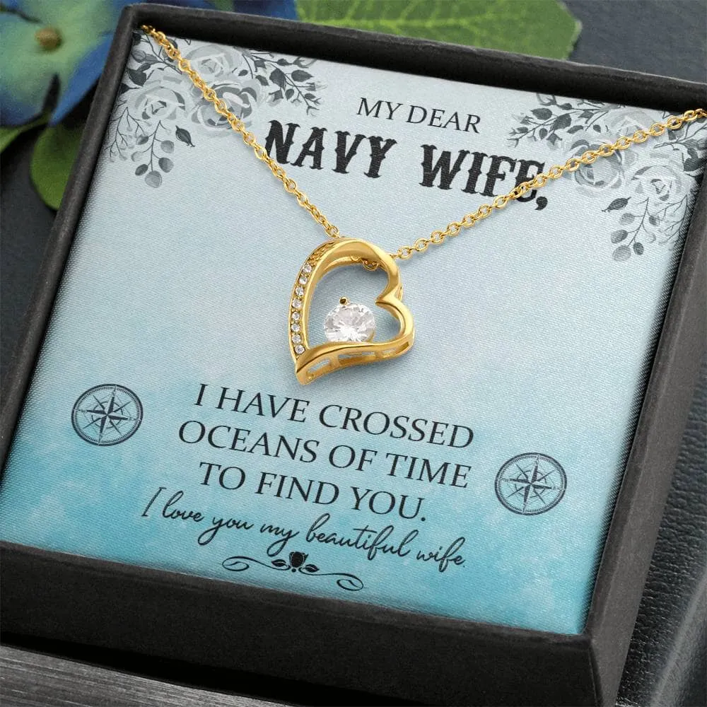 Ocean of Love Necklace: A Timeless Tribute to the Navy Wife's Enduring Love