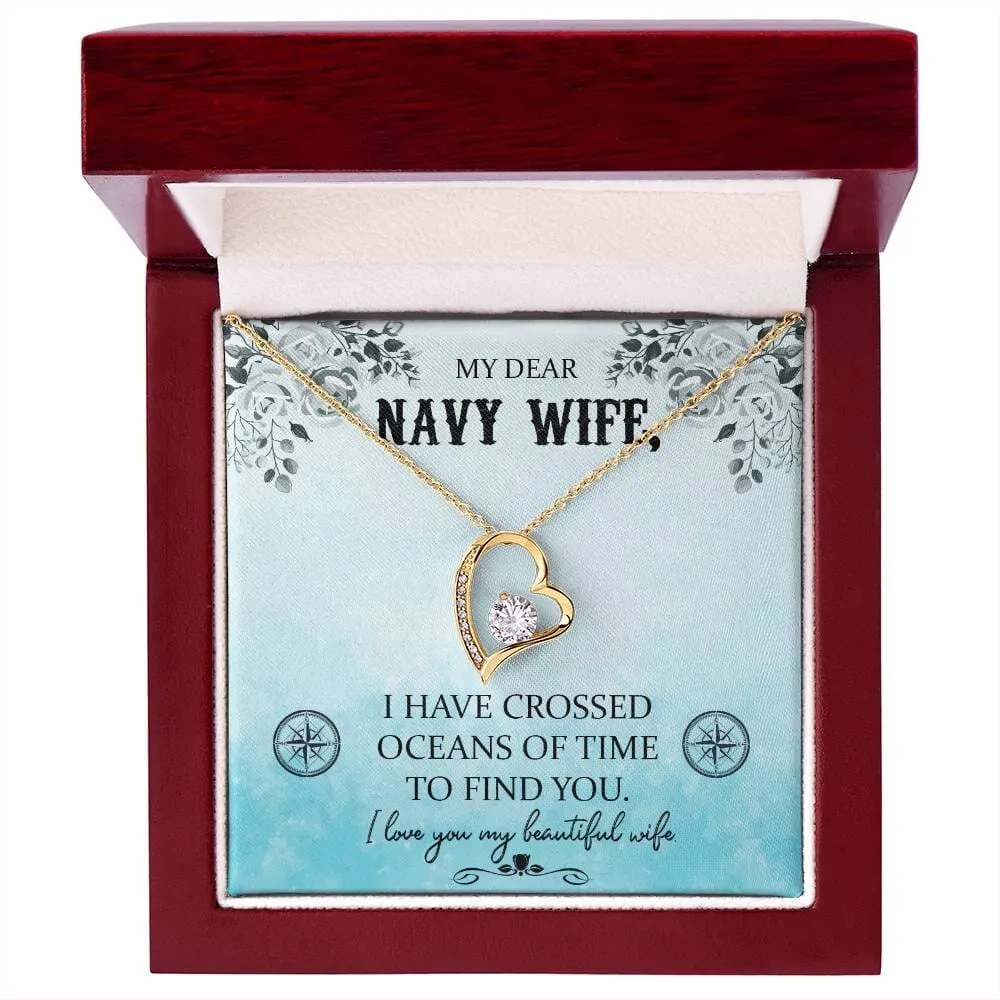 Ocean of Love Necklace: A Timeless Tribute to the Navy Wife's Enduring Love