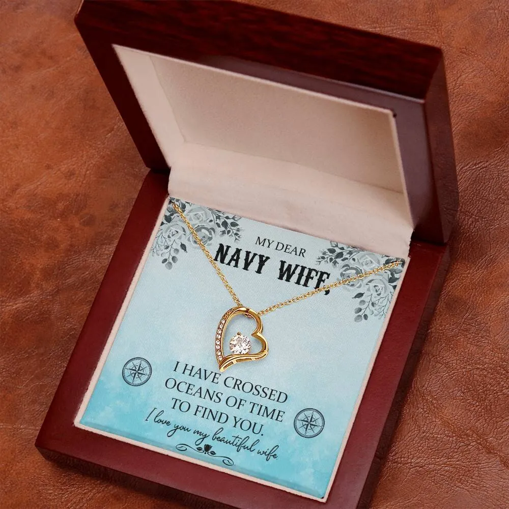 Ocean of Love Necklace: A Timeless Tribute to the Navy Wife's Enduring Love