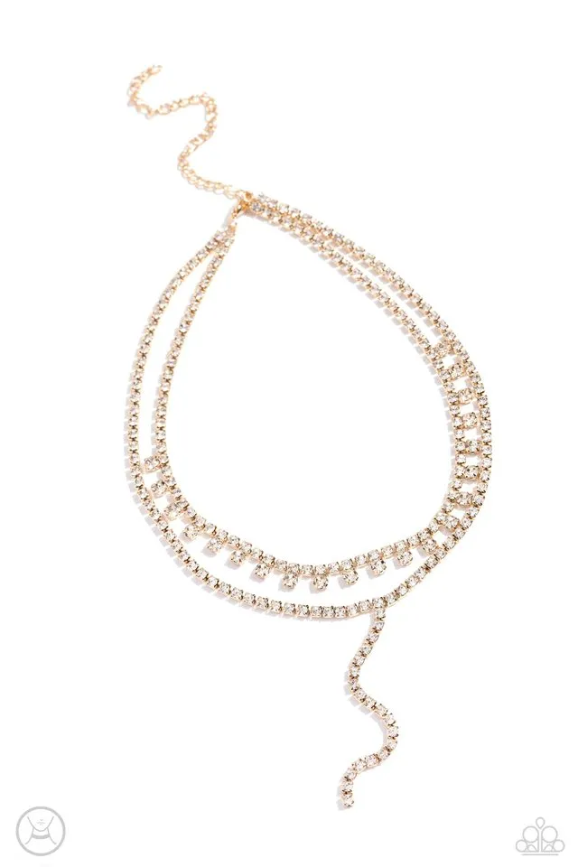 Paparazzi Necklace ~ Champagne Night - Gold