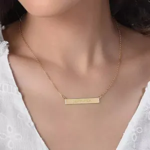 Plate Necklace with Cubic Zircon