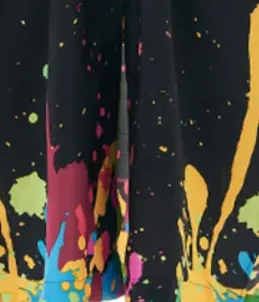 Pre Order:  Paint Drips Print Midi Dress