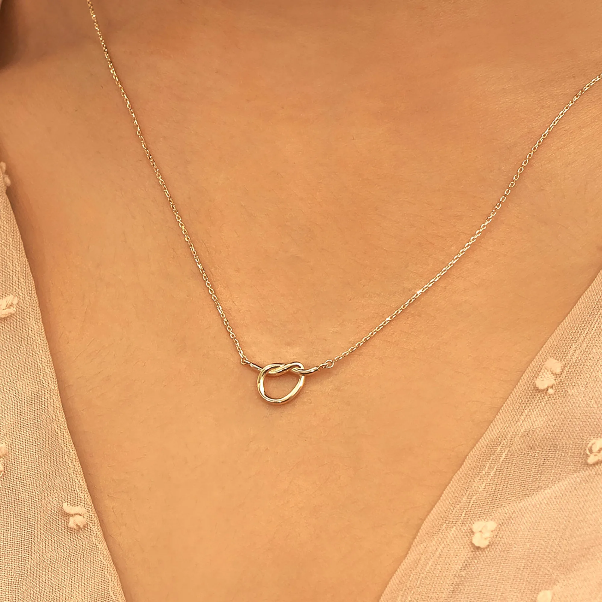 Promise Knot Pendant Necklace, Jenna