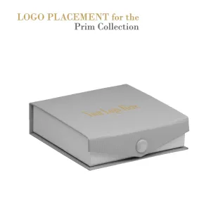 Ribbed Paper Snap Necklace Box, Prim Collection