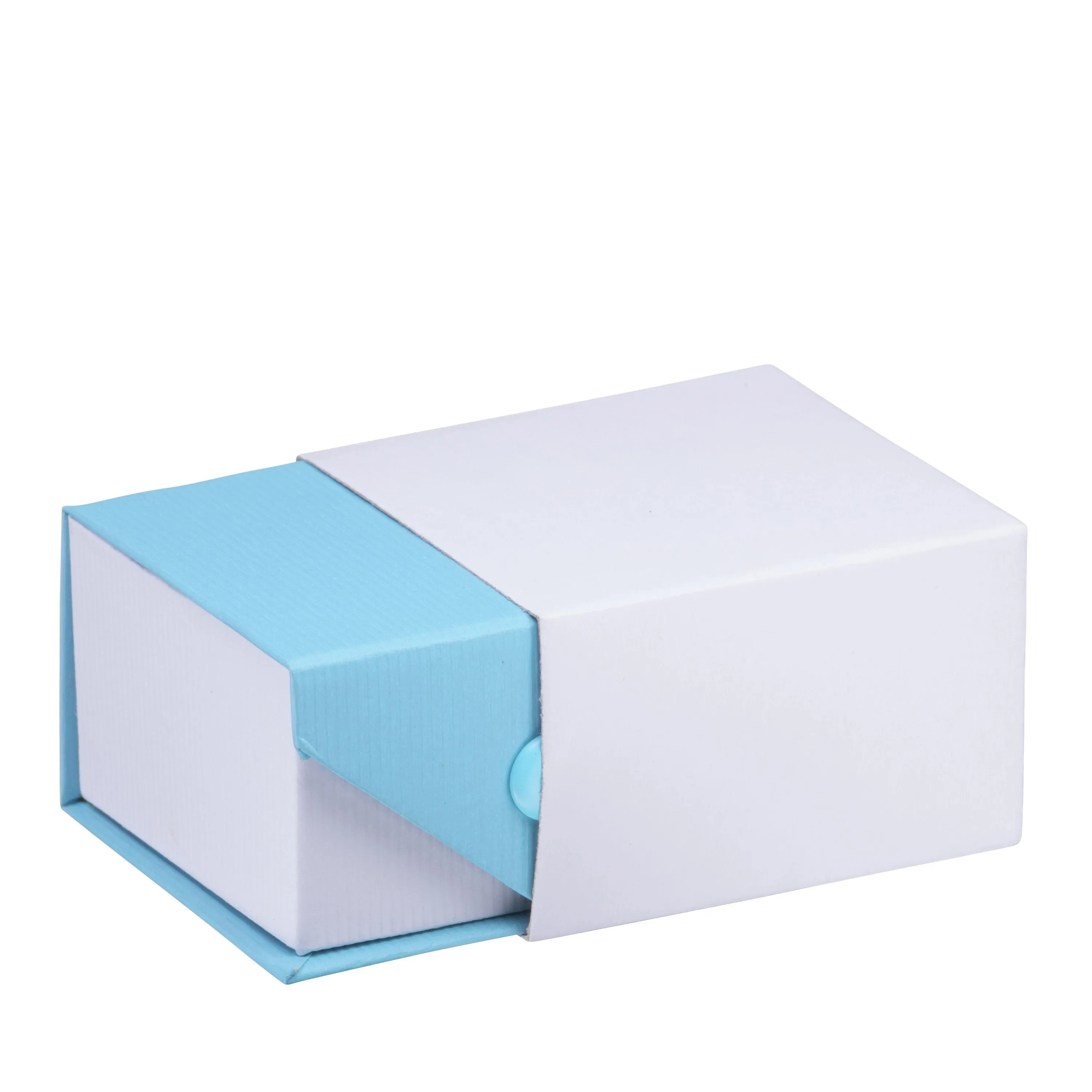 Ribbed Paper Snap Necklace Box, Prim Collection