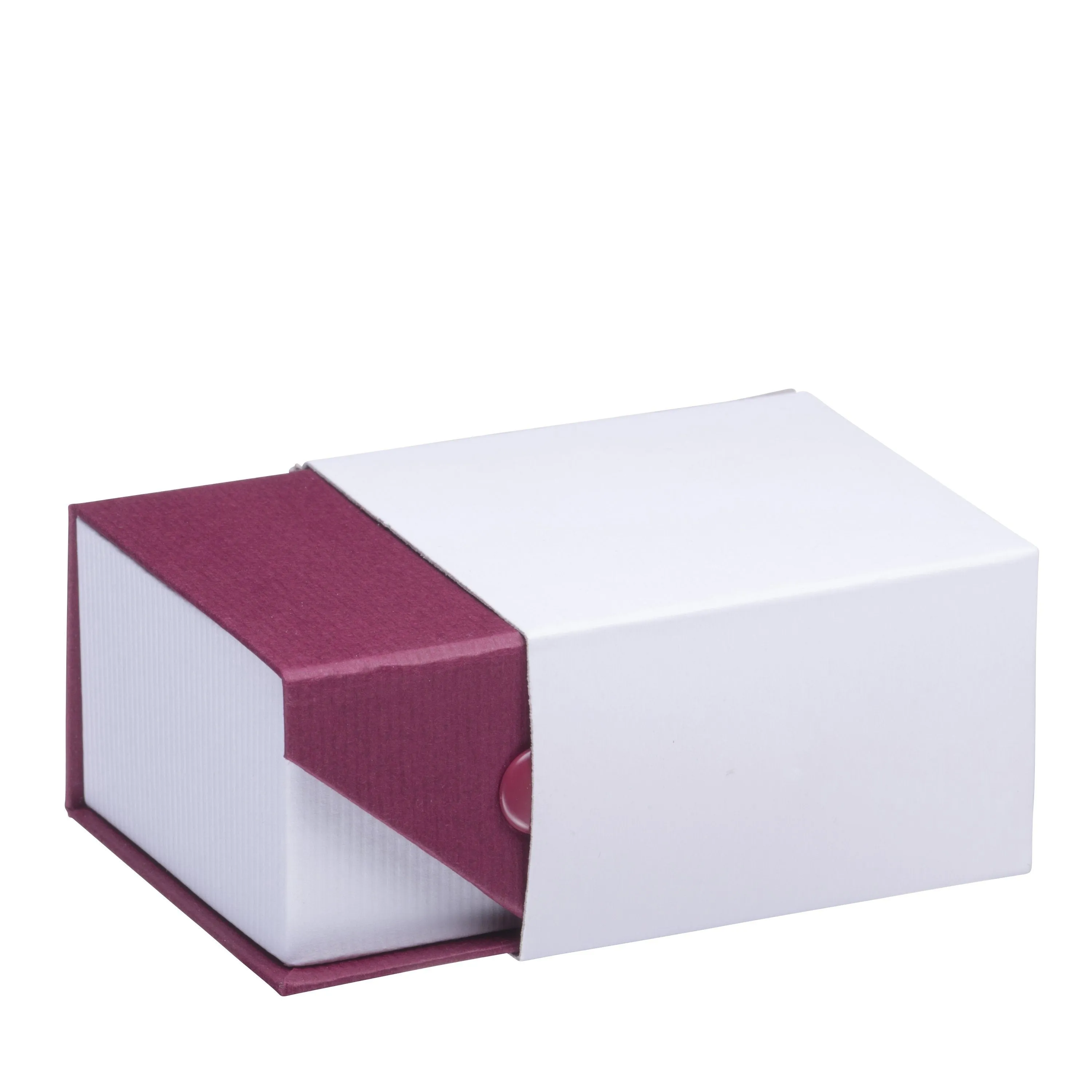 Ribbed Paper Snap Necklace Box, Prim Collection