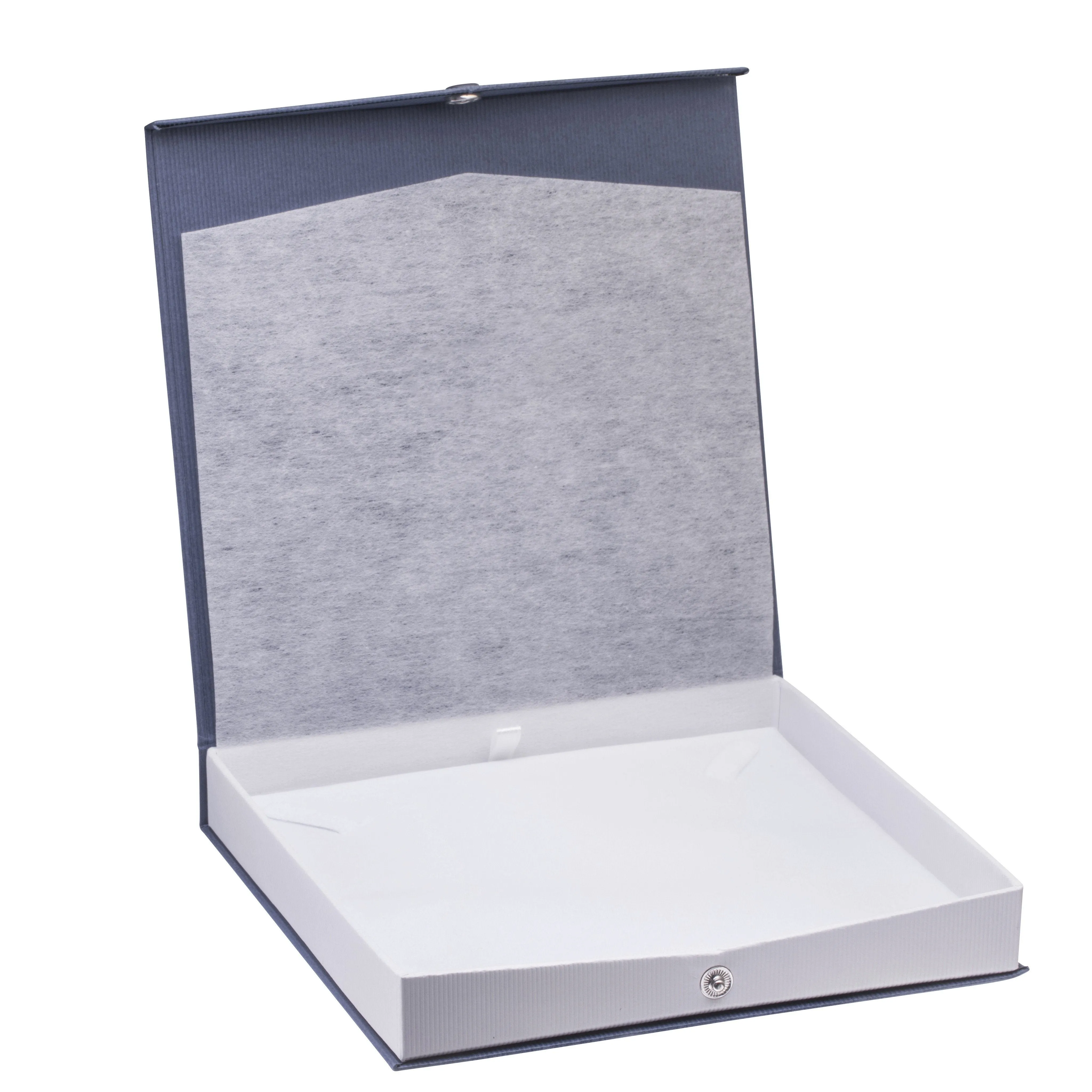 Ribbed Paper Snap Necklace Box, Prim Collection