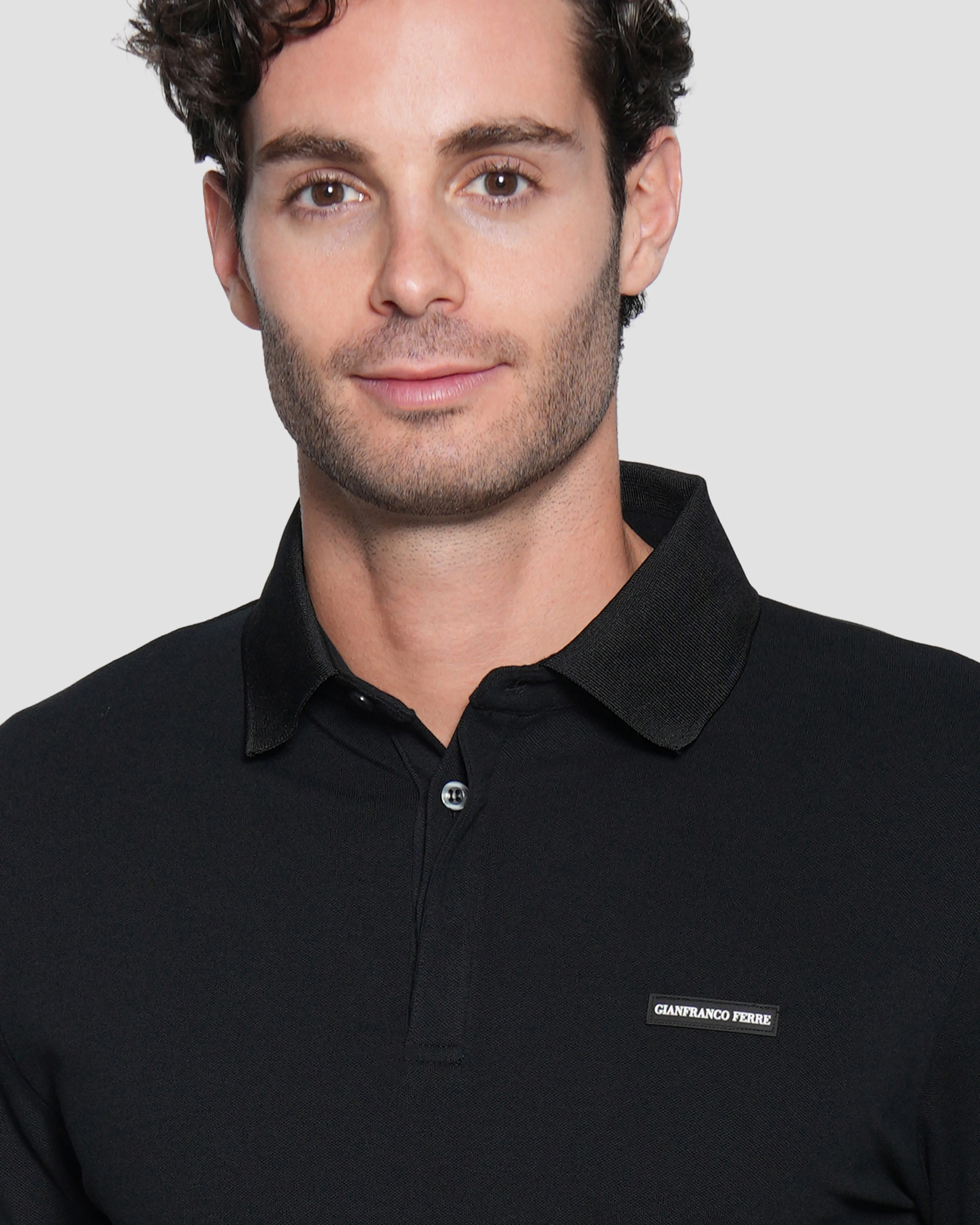 Rubber Logo Patch Polo Shirt