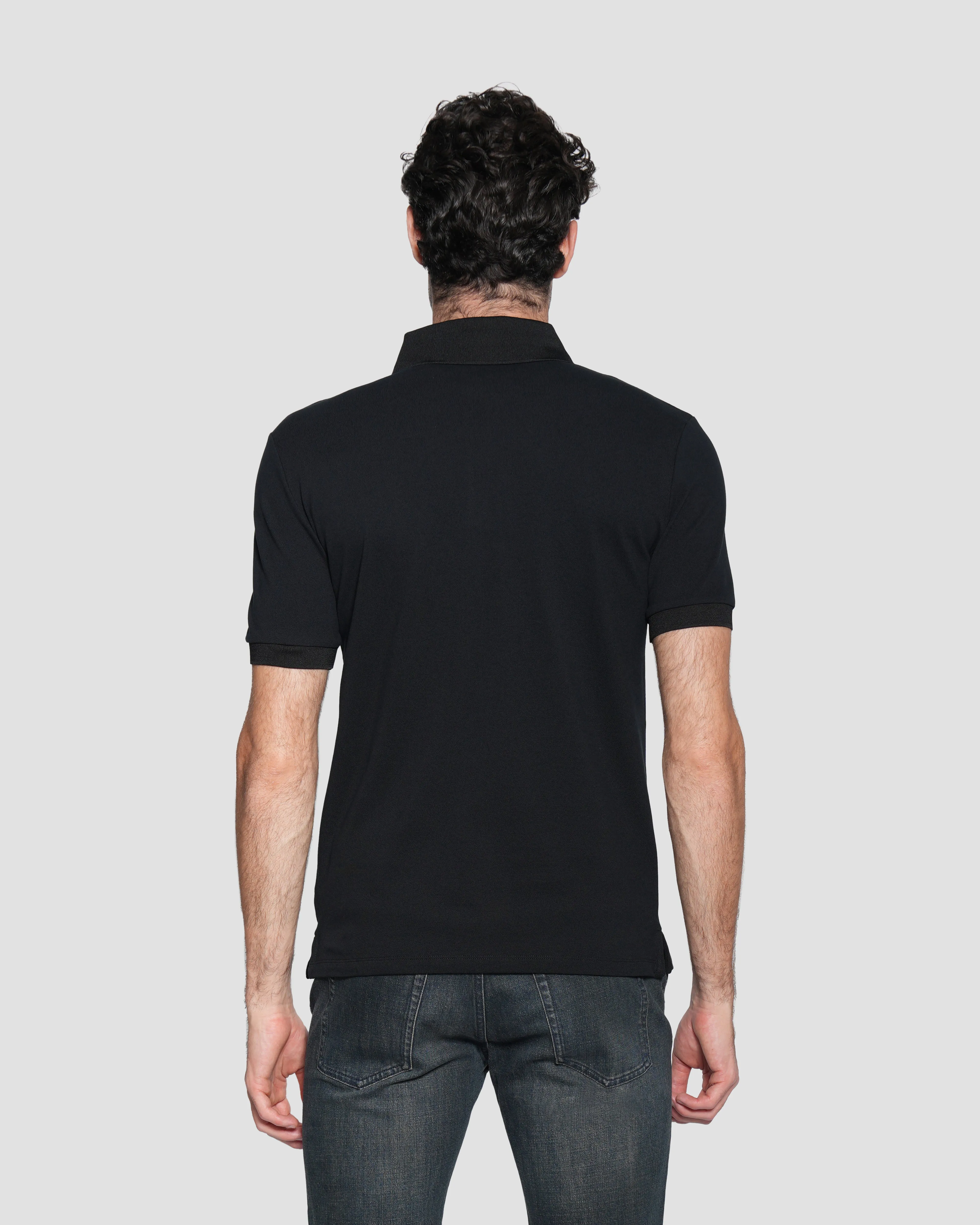 Rubber Logo Patch Polo Shirt