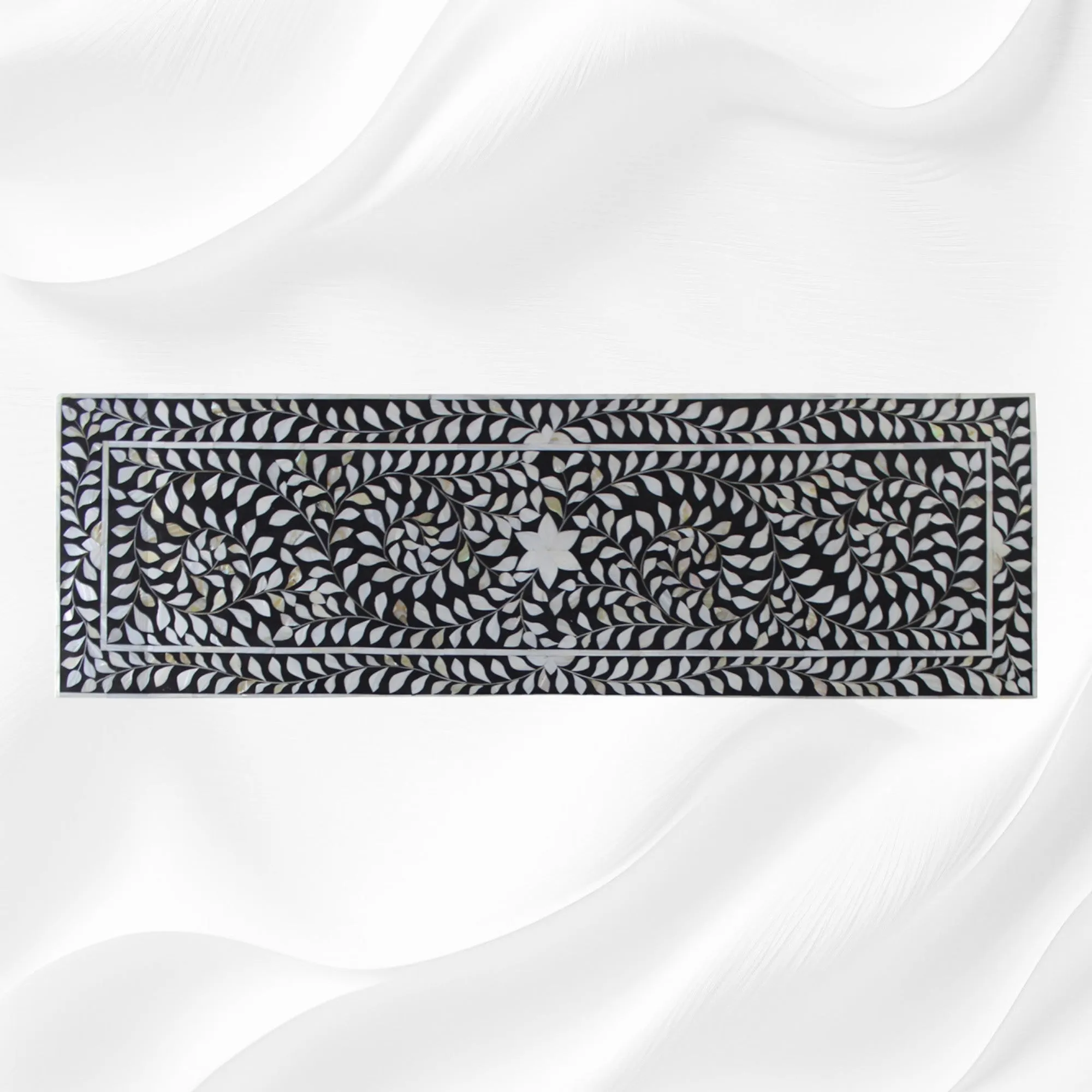 Shamiana MOP Inlay Chest of 2 Drawers Black