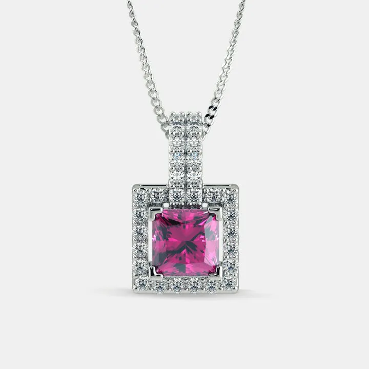 Square Serena Necklace 925 Silver