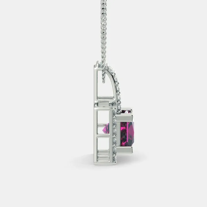 Square Serena Necklace 925 Silver