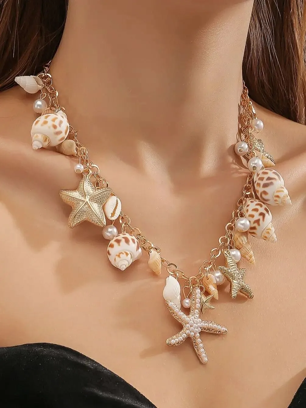 Starfish Pearl Necklace | Exude Elegance and Enchantment