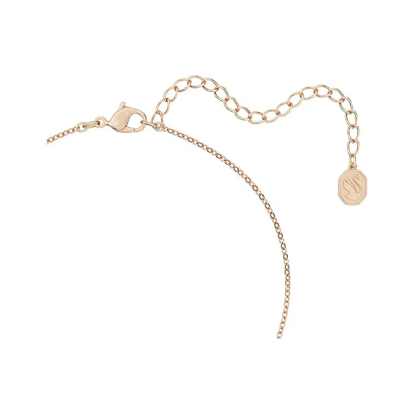 Swarovski Women's Pearl and Clear Pavé Crystals in a Rose Gold-Tone Finished Setting Originally Pendant Necklace - 5669523