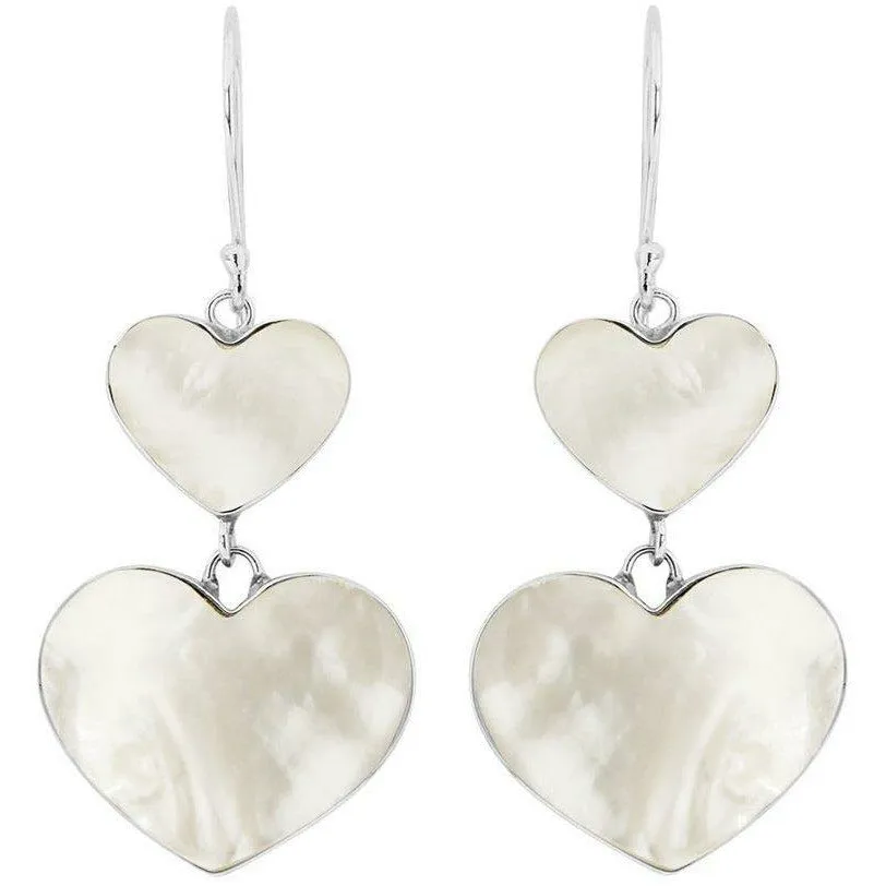 Sweet Hearts Mother of Pearl Earrings