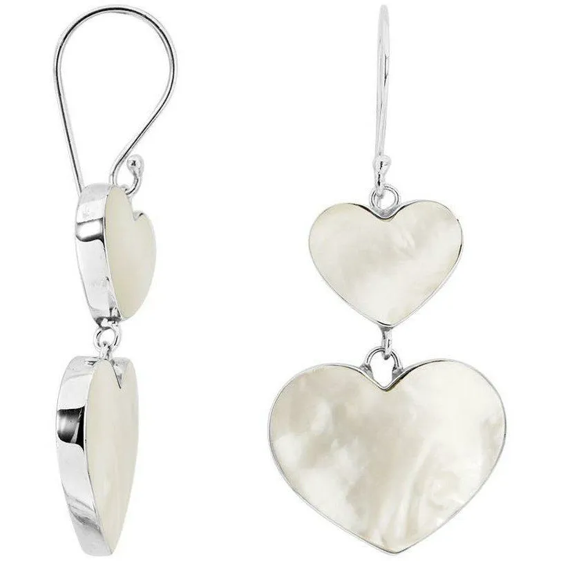 Sweet Hearts Mother of Pearl Earrings