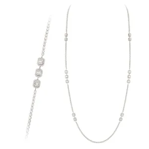 The Maharani Long Single Line Diamond Necklace- Holiday Sale $2000 OFF!